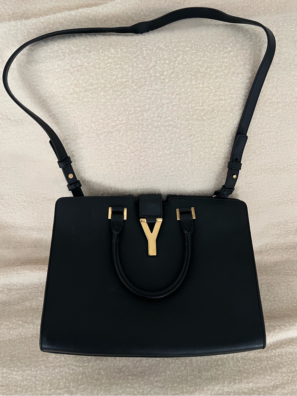 Yves Saint Laurent YSL Black OTL Sac Ligne Y - Excellent Condition - Picture 3 of 11
